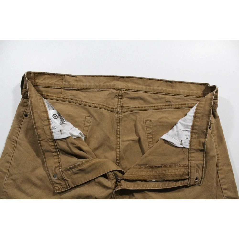 Levis 505 Pants Mens 40x28 (Tag 40x30) Brown Straight Leg Regular Fit Denim Jean